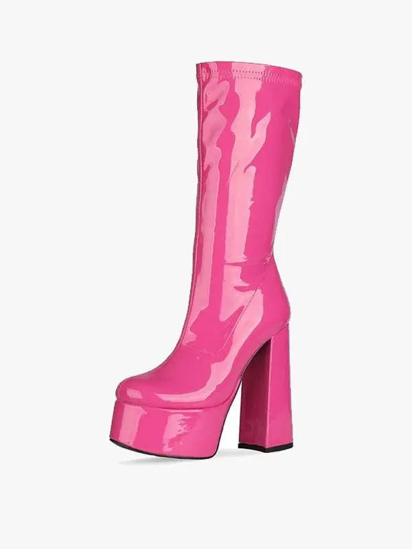 Cotton Candy Boots High Street Pink