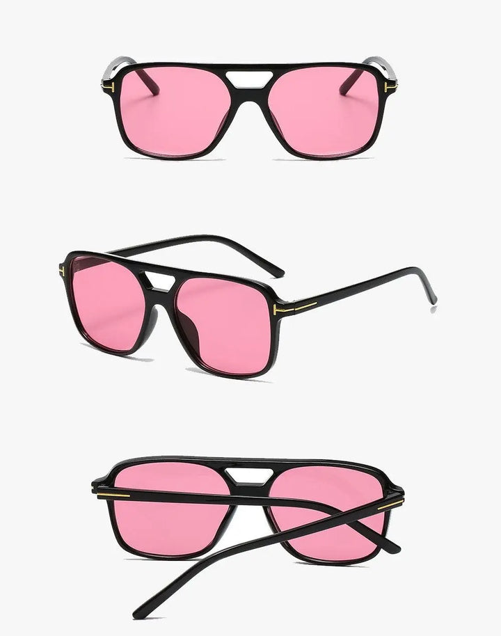Y2K Square Sunglasses: Retro Style with a Modern Twist High Street Pink