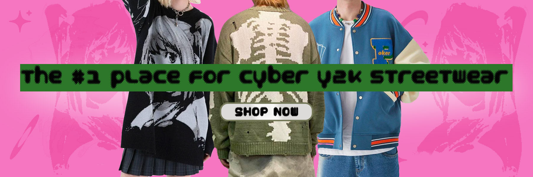 Cyber Y2K Clothing, Streetwear Fashion Online Store - High Street Pink