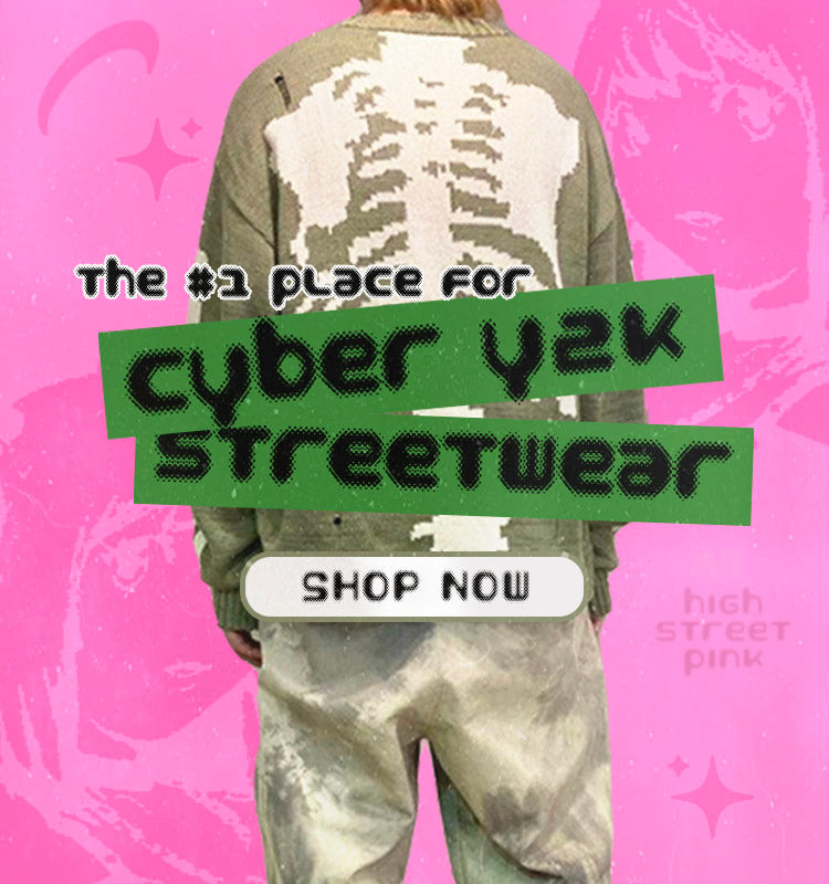 Cyber Y2K Clothing, Streetwear Fashion Online Store - High Street Pink