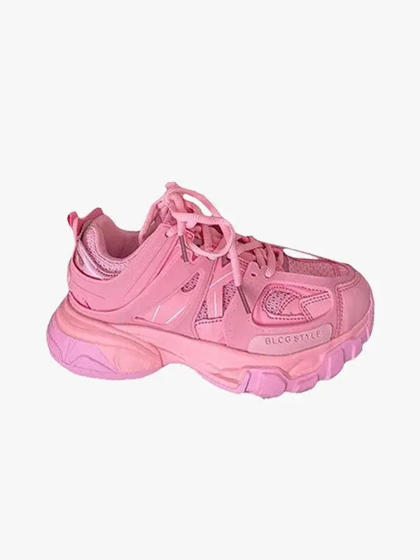 Chunky Sneakers High Street Pink