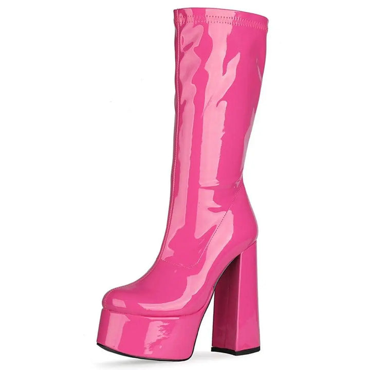 Cotton Candy Boots High Street Pink