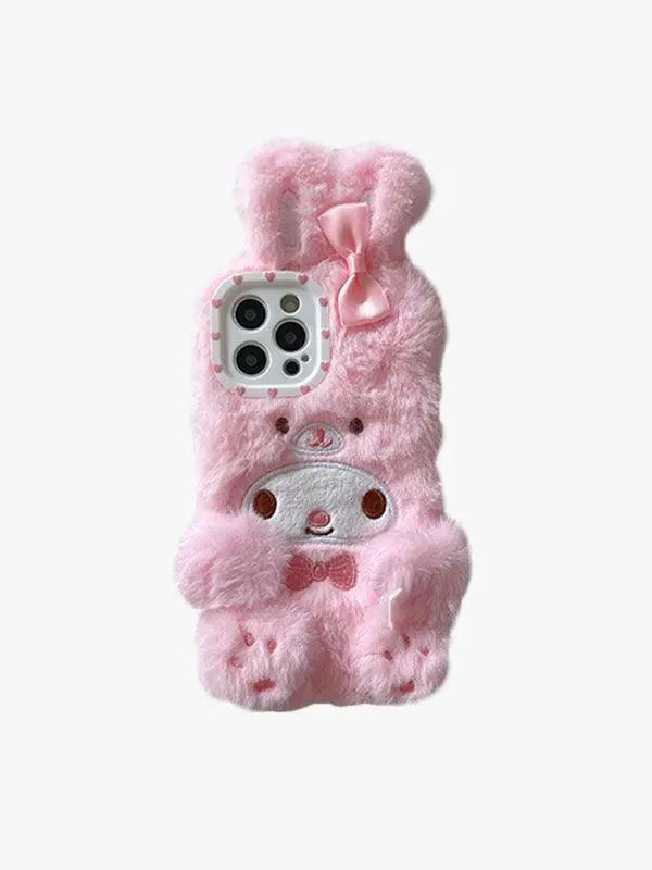 Fluffy Kawaii Phone Case High Street Pink