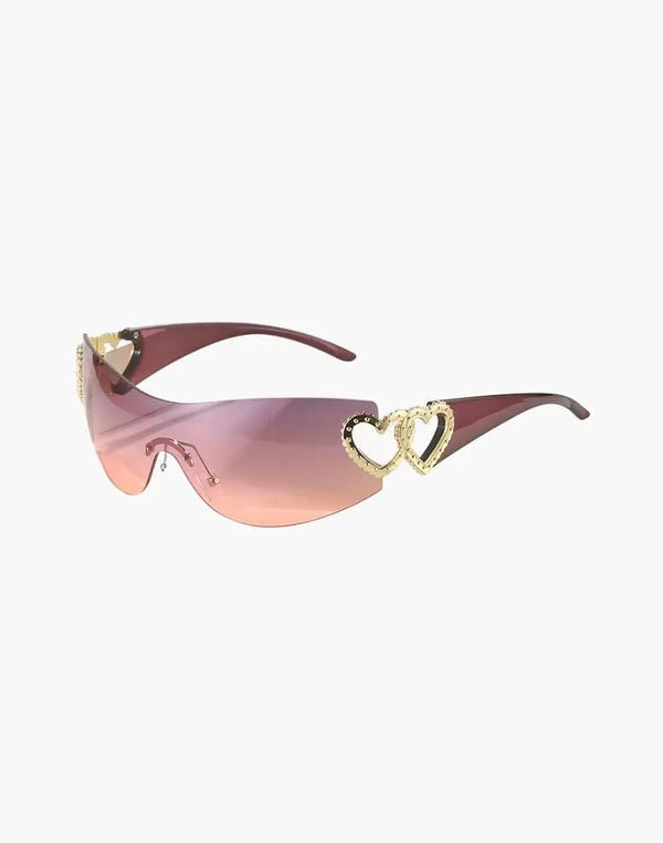 Heart-Shaped Hinges sunglasses High Street Pink
